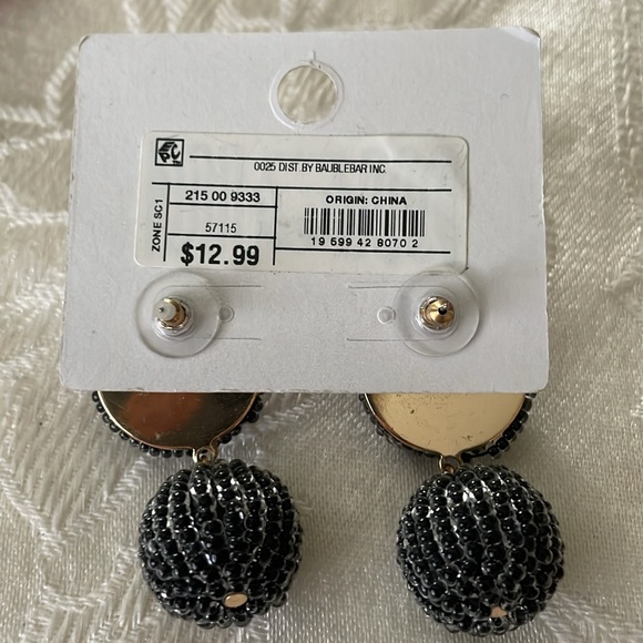 New On Cards Sugarfix Baublebar Pierced Earrings Hearts & Beaded - Picture 5 of 5